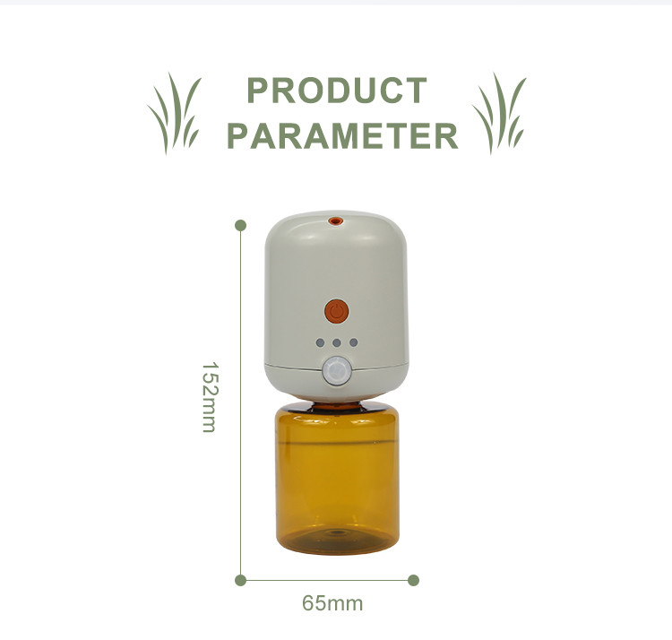 1.5W 130ml Capacity Motion Sensor ABS White Wall Plug in Aroma Diffuser